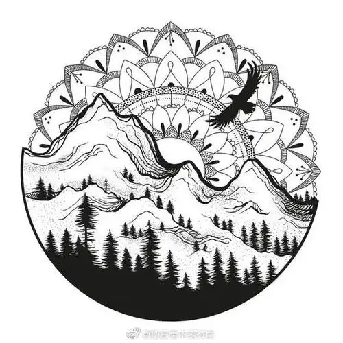 绘画素材|黑白装饰画,感受线面结合的装饰魅力!