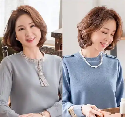 "齐肩卷"才是最适合中年女人的发型,洋气减龄还知性_卷发_女性_头发