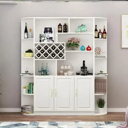 酒柜靠墙鞋柜加酒组合饭厅一体玄关展示柜落地式酒柜