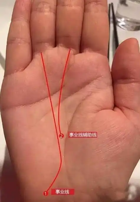 手相"事业线"会出现的20种情况及所对应的命理!