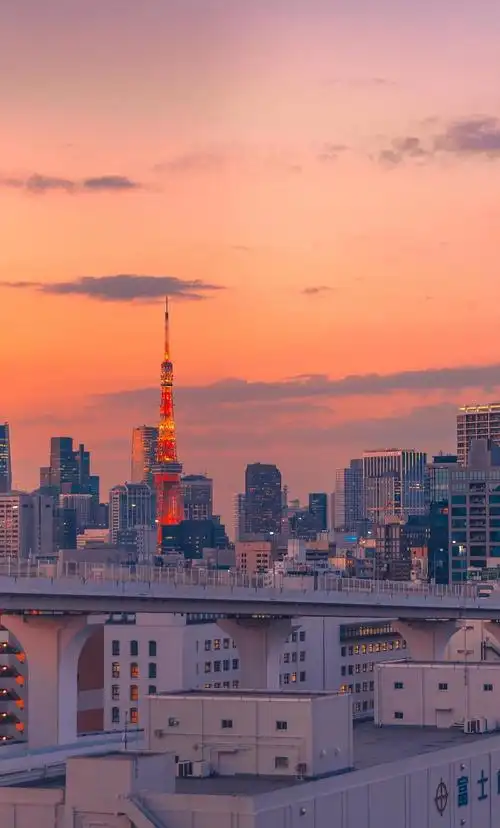 暖色系唯美城市建筑风景