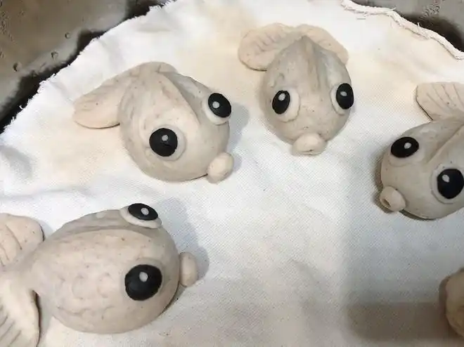 宝宝金鱼馒头动物卡通豆包的做法