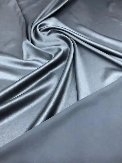 香云纱面料  40姆米双面黑重缎 油亮有光泽,面料华丽 垂坠 手感很好