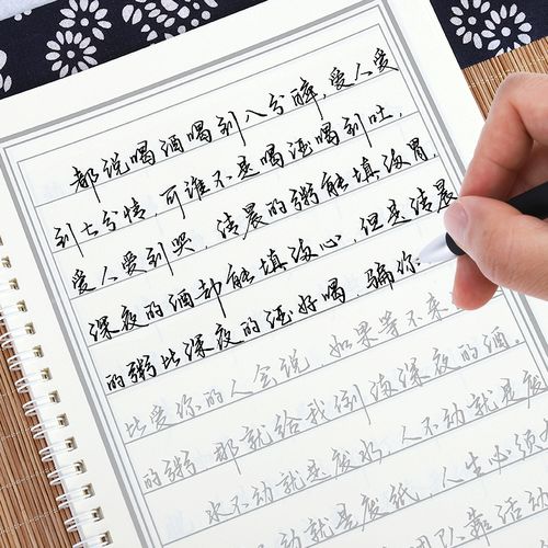 硬笔手写体行书字帖女生字体文艺漂亮大学生行楷男生练字帖成人临摹