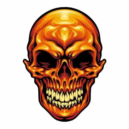 恶魔骷髅图凶神恶煞头骨2815447矢量图片免抠素材 人物素材-第1张