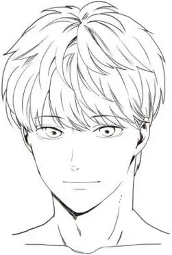 简笔画男生的头发是看视频