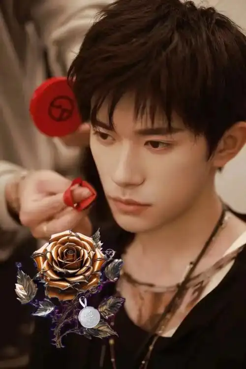 宝贝太帅啦!送你一朵玫瑰花~#易烊千玺 #易烊千玺绝美镜头 - 抖音