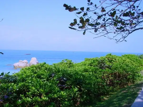 碧海蓝天,阳光,沙滩的三亚