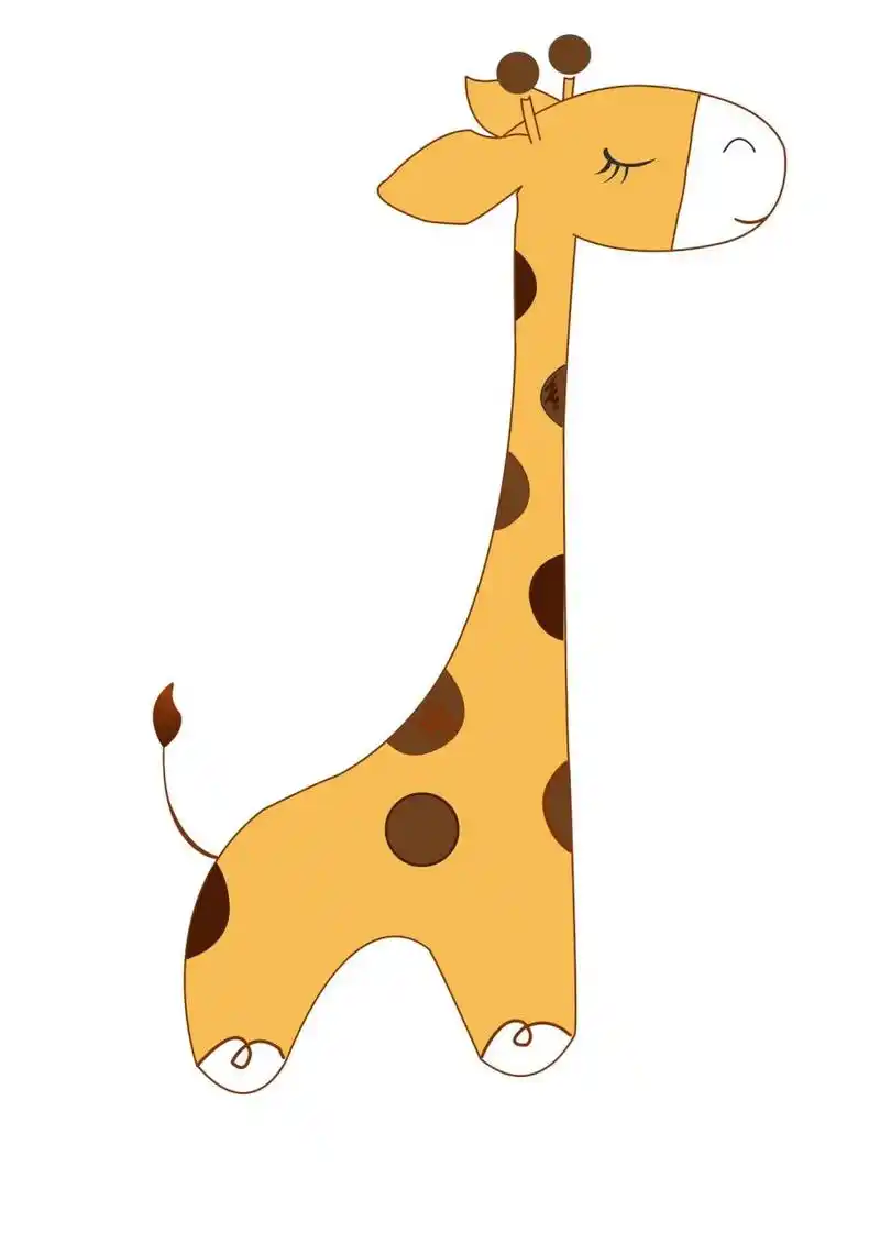 图 |长颈鹿卡通图5张  96  giraffes day. 95       source: web