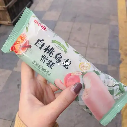 明治白桃乌龙雪糕