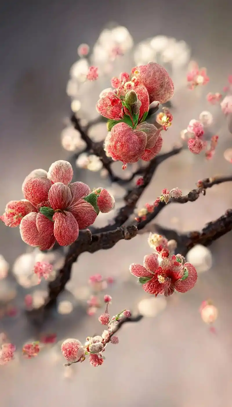 唯美意境# 梅花的花语:凌霜斗雪迎春开放,坚强,高雅,不趋 - 抖音