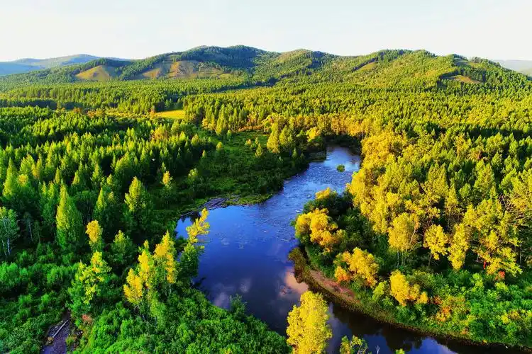 中国吉林长白山天池山的风景长白山中国东北黑龙江省大兴安岭地区的