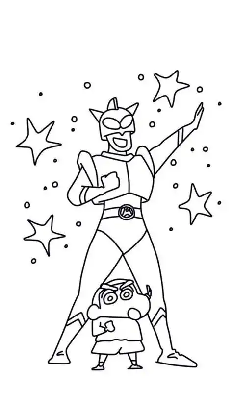 动感超人简笔画 动感超人简笔画图片