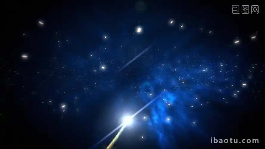 震撼蓝色企业公司宣传片粒子穿梭背景视频