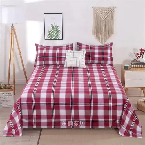 老粗布床单传统老粗布粗布双人床单单人床单炕单被单薄款四季通用甄选