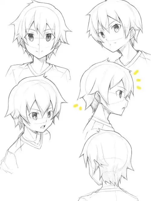 板绘教程男生头像结构绘画教程参考