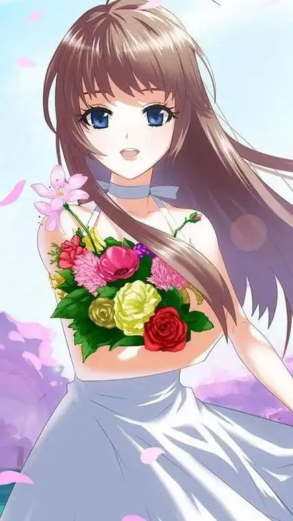 动漫图片女生可爱长发萌萌哒那种