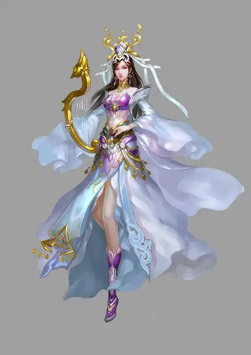 工作图,人物设定,单体,宣传画绘制~~~|插画|游戏原画|轩上 - 原创作品