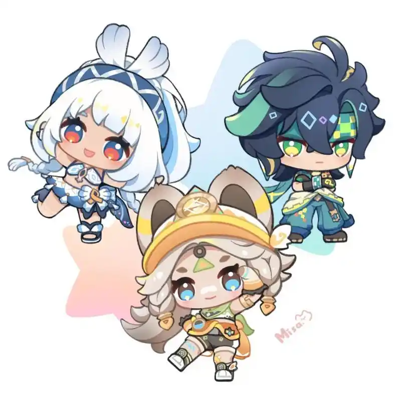 纳塔三小只～#原神# 画师请见水印!