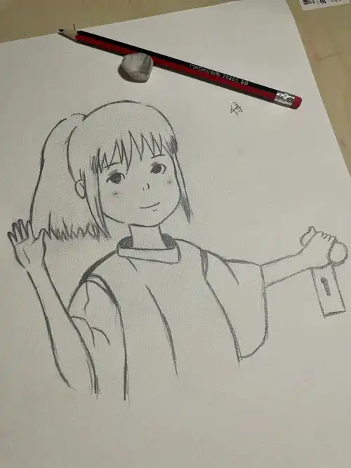 "——《千与千寻》#千与千寻  #千寻  #治愈  #动漫#零基础学画画