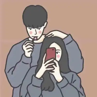 可爱手绘情侣头像独一无二哒