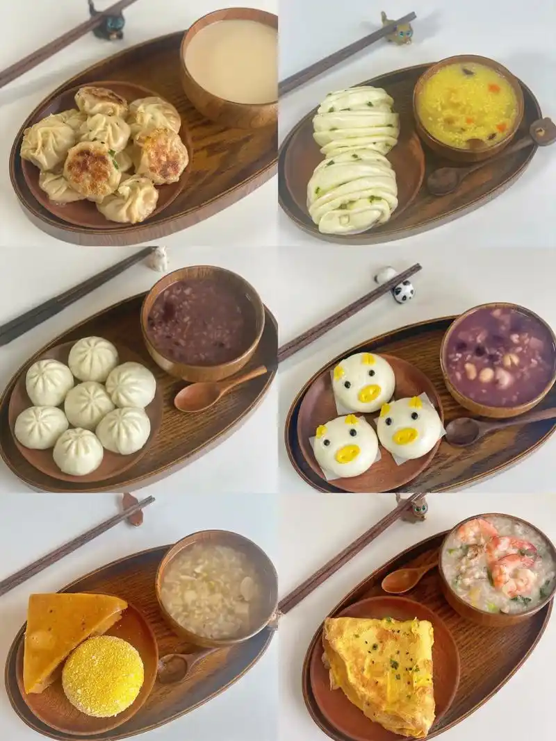 男朋友做的一周中式早餐食谱合集02.碳水脑袋中国胃 | 健康 - 抖音