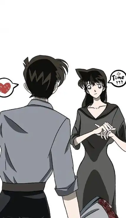 工藤新一小兰情侣壁纸高清 好喜欢这组好有氛围感下载_七七下载网