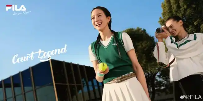 fila时尚运动代言人张钧甯##fila网球##网球老钱风经典回潮