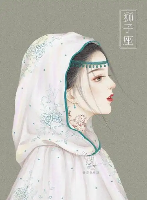 12星座 公主 古装美女图片(画师将12星座画成古风美少女)_可可情感网