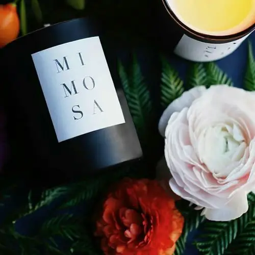 best jasmine scented soy wax candles in black glass jar