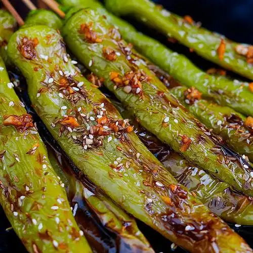 青椒串 5串 烧烤食材半成品(上海仓,重庆仓无货)