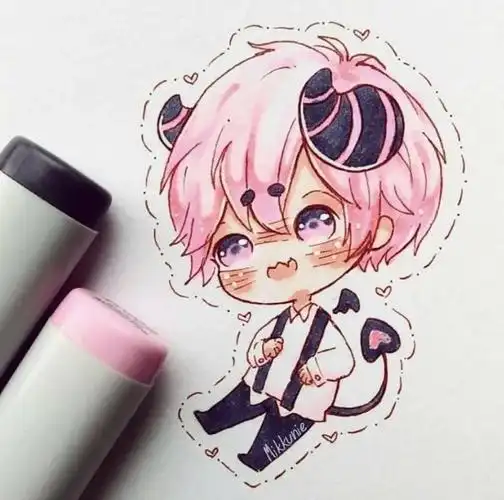 马克笔手绘丨超可爱的q版人物又来啦马克笔新手最爱