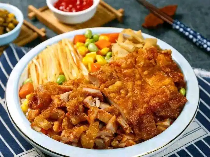 脆皮鸡烤肉拌饭(京食代美食城店)图片
