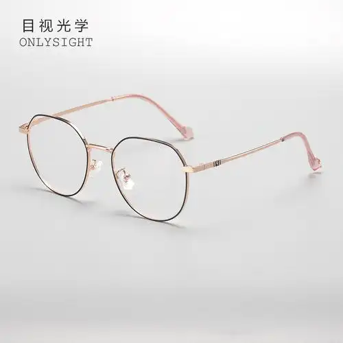 超轻β钛近视眼镜女可配度数眼睛框韩版潮显瘦圆形镜架