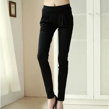 姿昵叶 2013春装新款韩版大码小脚休闲裤长裤显瘦弹力哈伦裤女裤子685