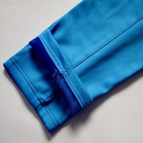 加肥加大校服蓝裤子秋冬浅蓝色校裤初中高中小学生校服裤子一条杠两道