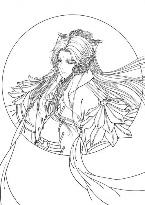 160张古风手绘线稿图片古风动漫插画线稿图片素材古风白描图wwwyouyix