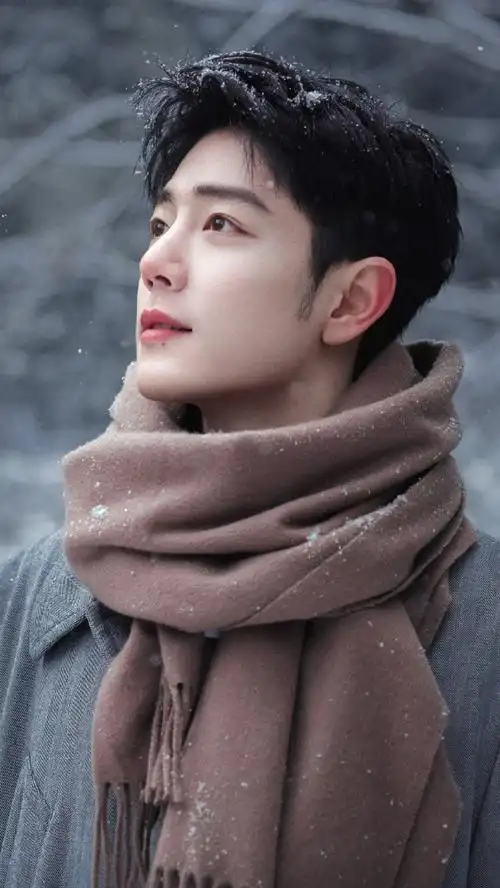 肖战抖落雪花怼脸视频##肖战腊八雪景大片