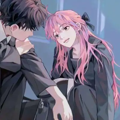 情侣头像霸气好看动漫两个人在一起时的快乐