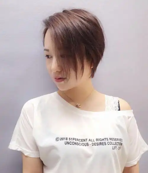 一边长一边短不等式短发,波波头图片,发型图片