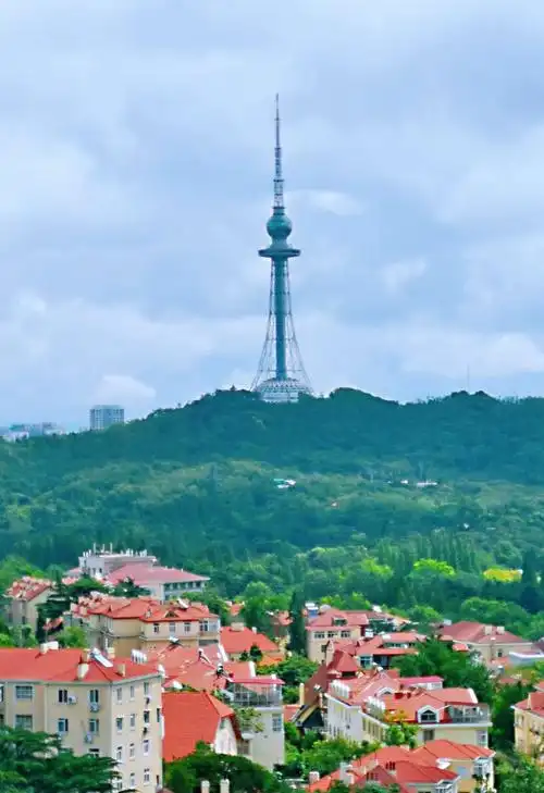 俯瞰青岛老市区