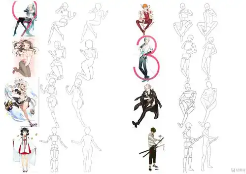 日系人体比例练习-动漫人物入门训练 举报