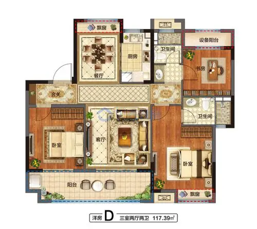 【中铁花语江南_铜陵中铁花语江南楼盘】户型图|房型图-铜陵贝壳新房