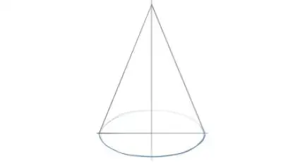 如何绘制圆锥体