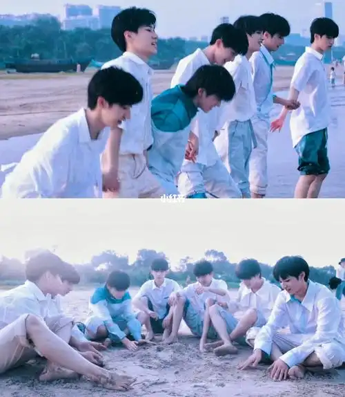 时代少年团海边壁纸