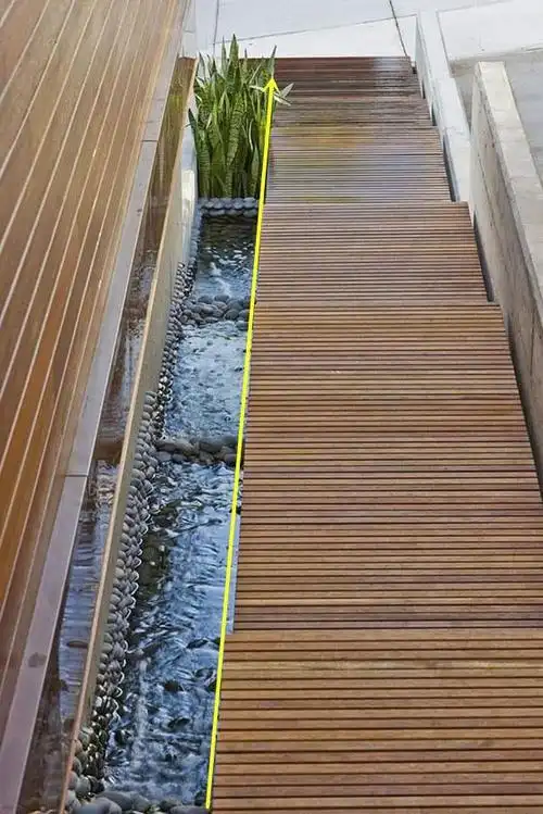 不过国外的楼梯与流水瀑布组合,更多的是侧重景观设计.