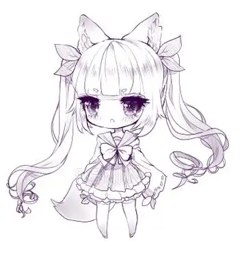 女孩漫画简笔画q版步骤