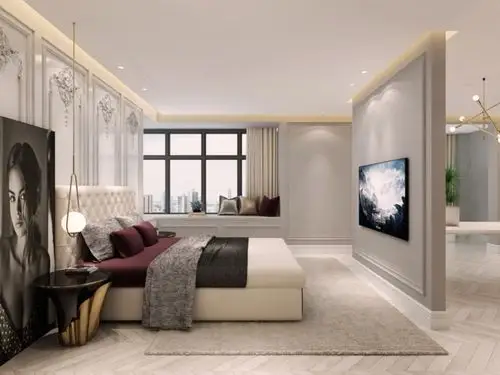 混搭风格主卧装修设计效果图