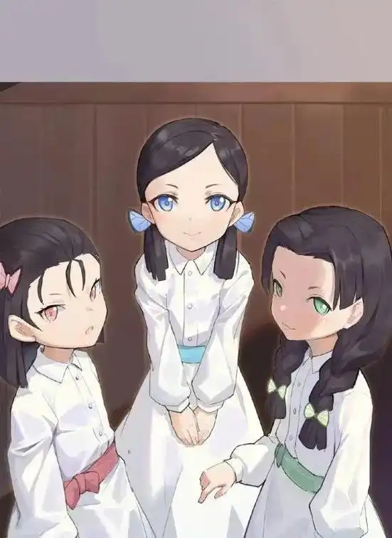 蝶屋三小只#鬼灭之刃 #图片来自网络  - 抖音