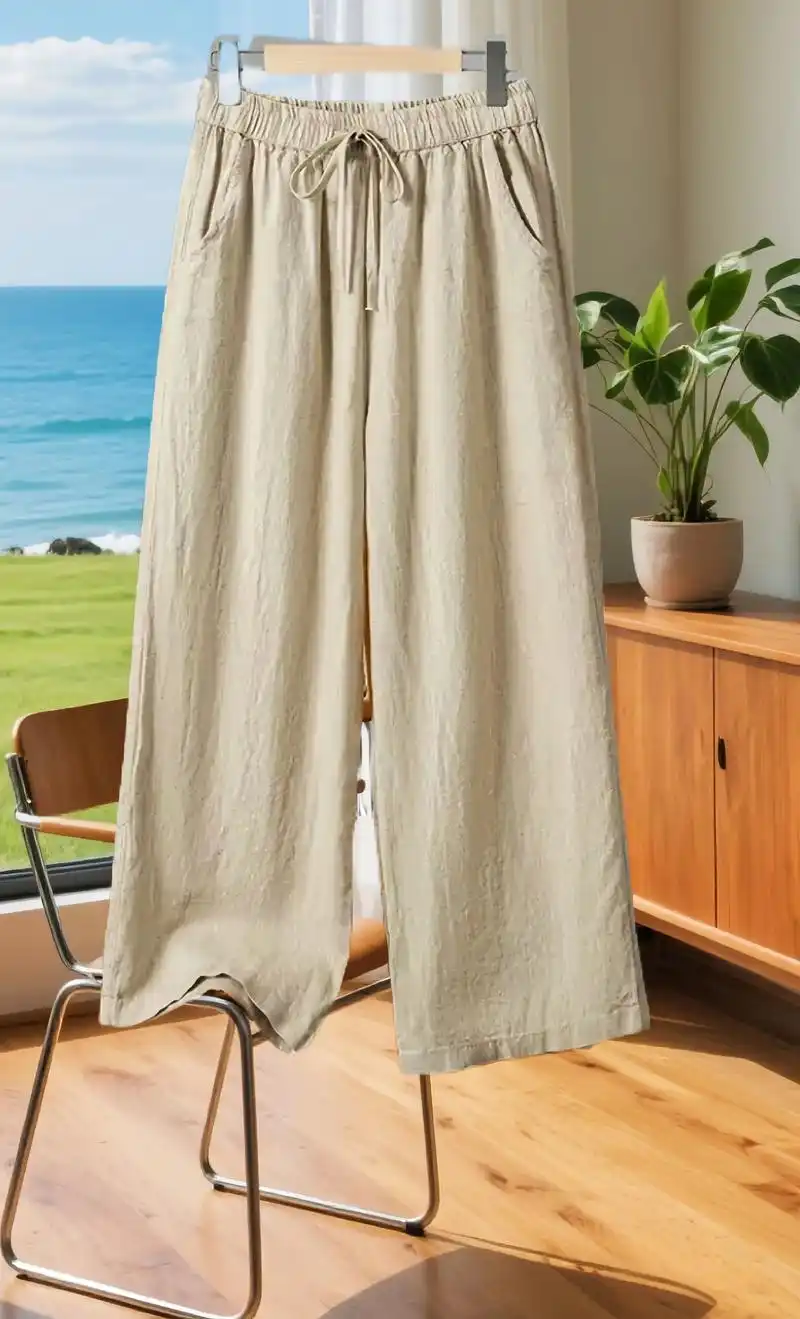 棉麻休闲哈伦裤!清仓捡漏棉麻裤子女裤夏季薄款妈妈休闲裤女